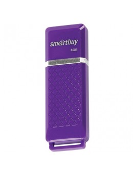 Флэш-диск 8 GB, SMARTBUY Quartz, USB 2.0, фиолетовый, SB8GBQZ-V