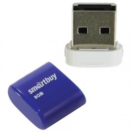 Флэш-диск 8 GB, SMARTBUY Lara, USB 2.0, синий, SB8GBLara-B