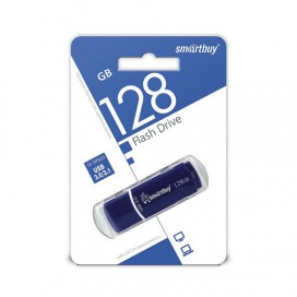 Флэш-диск 128 GB, SMARTBUY Crown, USB 3.0, синий, SB128GBCRW-Bl
