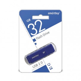 Флэш-диск 32 GB, SMARTBUY Dock, USB 2.0, синий, SB32GBDK-B