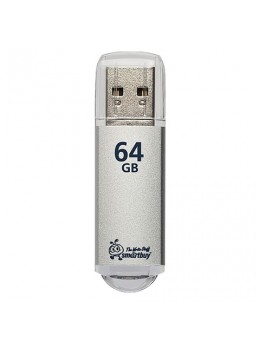 Флэш-диск 64 GB, SMARTBUY V-Cut, USB 3.0, металлический корпус, серебристый, SB64GBVC-S3