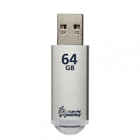 Флэш-диск 64 GB, SMARTBUY V-Cut, USB 3.0, металлический корпус, серебристый, SB64GBVC-S3