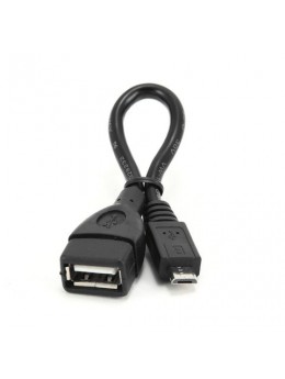 Кабель-переходник USB-microUSB, 0,15 м, AM-BM CABLEXPERT, для портативных устройств и периферии, A-OTG-AFBM-001
