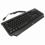 Клавиатура проводная игровая GEMBIRD KB-G300L, USB, 104 клавиши, с подсветкой, черная