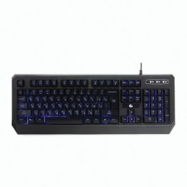 Клавиатура проводная игровая GEMBIRD KB-G20L, USB, 104 клавиши, с подсветкой, черная