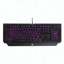 Клавиатура проводная игровая GEMBIRD KB-G20L, USB, 104 клавиши, с подсветкой, черная