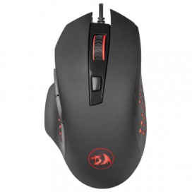 Мышь проводная игровая REDRAGON Gainer, USB, 5 кнопок + 1 колесо-кнопка, оптическая, черная, 75170