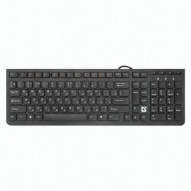 Клавиатура проводная DEFENDER UltraMateSM-530 RU, USB, 104 + 16 допополнительных клавиш, черная, 45530