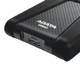 Диск жесткий внешний HDD A-DATA DashDrive Durable HD650 1TB, 2.5', USB 3.1, черный, AHD650-1TU3-CBK