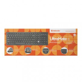 Клавиатура проводная DEFENDER UltraMateSM-530 RU, USB, 104 + 16 допополнительных клавиш, черная, 45530