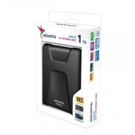Диск жесткий внешний HDD A-DATA DashDrive Durable HD650 1TB, 2.5', USB 3.1, черный, AHD650-1TU3-CBK