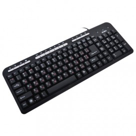 Клавиатура проводная SVEN Standard 309M, USB, 104 клавиши + 15 дополнительных клавиш, мультимедийная, черная, SV-03100309UB