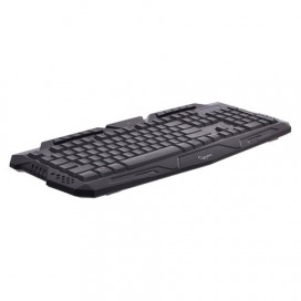 Клавиатура проводная игровая GEMBIRD KB-G11L, USB, 104 клавиши + 9 дополнительных клавиш, подсветка 3 цвета, черная
