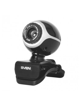 Веб-камера SVEN IC-300 HD, 0,3 Мп, микрофон, USB 2.0, регулируемое крепление, черный, SV-0602IC300 Веб-камера SVEN IC-300 HD, 0,3 Мп, микрофон, USB 2.0, регулируемое крепление, черный, SV-0602IC300