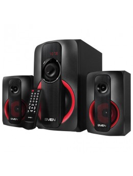 Колонки компьютерные SVEN AC MS-304, 2.1, 40 Вт, FM, USB, SD, MP3-плеер, Bluetooth, дерево, черные, SV-015602 Колонки компьютерные SVEN AC MS-304, 2.1, 40 Вт, FM, USB, SD, MP3-плеер, Bluetooth, дерево, черные, SV-015602