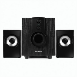 Колонки компьютерные SVEN AC MS-107, 2.1, 10 Вт, пластик, черные, SV-014810