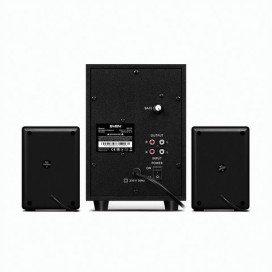 Колонки компьютерные SVEN AC MS-110, 2.1, 10 Вт, USB, SD, MP3-плеер, дерево-пластик, черные, SV-014056