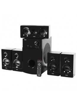 Колонки компьютерные SVEN HT-210, 5.1, 125 Вт, Bluetooth, Optical, Coaxial, FM, дерево, черные, SV-014124 Колонки компьютерные SVEN HT-210, 5.1, 125 Вт, Bluetooth, Optical, Coaxial, FM, дерево, черные, SV-014124