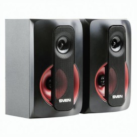 Колонки компьютерные SVEN AC MS-304, 2.1, 40 Вт, FM, USB, SD, MP3-плеер, Bluetooth, дерево, черные, SV-015602