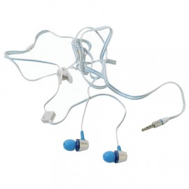 Наушники с микрофоном (гарнитура) вкладыши SVEN SEB-190M, провод 1,2 м, белые с синим, SV-013042