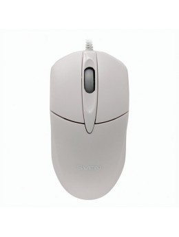 Мышь проводная SVEN RX-112, USB, 2 кнопки + 1 колесо-кнопка, оптическая, белая, SV-03200112UW