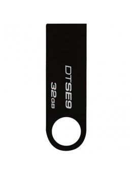 Флэш-диск 32GB KINGSTON DataTraveler SE9 USB 2.0, металлический корпус, черный, DTSE9H/32GB
