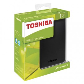 Диск жесткий внешний HDD TOSHIBA Canvio Basics 1TB, 2.5', USB 3.0, черный, HDTB410EK3AA