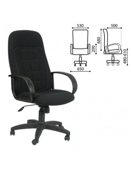 Кресло офисное 'Универсал', СН 727, ткань, черное, 1081743