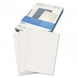Обложки картонные для переплета А4, КОМПЛЕКТ 100 шт.,тиснение под кожу, белые, GBC (Англия) 'LeatherGrain', 040070/4401979