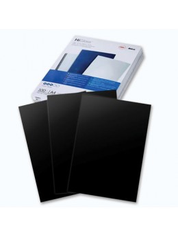 Обложки для переплета GBC (Англия), комплект 100 шт., HiGloss, А4, картон 250 г/м2, черные, CE020010