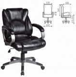 Кресло офисное BRABIX 'Eldorado EX-504', экокожа, черное, 530874