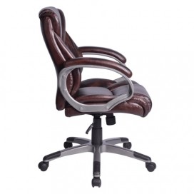 Кресло офисное BRABIX 'Eldorado EX-504', экокожа, коричневое, 530875