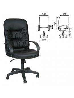 Кресло офисное 'Лидер', СН 416, кожзам, черное