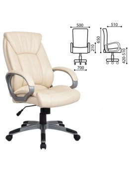 Кресло офисное BRABIX 'Maestro EX-506', экокожа, бежевое, 531168