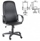 Кресло офисное 'Фаворит', СН 279, высокая спинка, с подлокотниками, кожзаменитель, черное