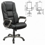 Кресло офисное BRABIX 'Titan EX-579', экокожа, черное, 531398