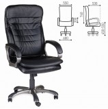 Кресло офисное BRABIX 'Omega EX-589', экокожа, черное, 531400