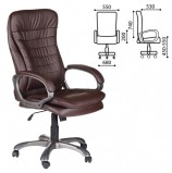 Кресло офисное BRABIX 'Omega EX-589', экокожа, коричневое, 531401