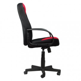Кресло офисное BRABIX 'City EX-512', ткань черная/красная, TW, 531408