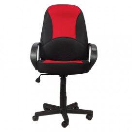 Кресло офисное BRABIX 'City EX-512', ткань черная/красная, TW, 531408
