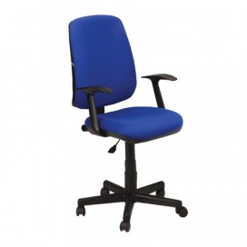 Кресло BRABIX 'Basic MG-310', с подлокотниками, синее, KB-12, 531413