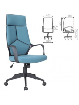 Кресло офисное BRABIX PREMIUM 'Prime EX-515', ткань, голубое, 531568