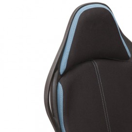 Кресло офисное BRABIX PREMIUM 'Force EX-516', ткань, черное/вставки синие, 531572