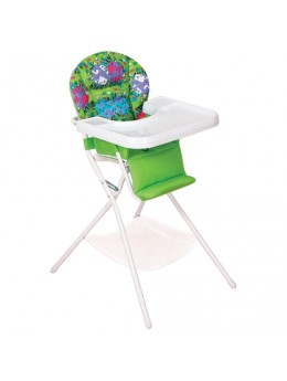 Кресло детское для кормления ДЭМИ КДС.03, съемный столик, цвет салатовый/белый