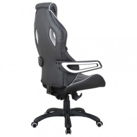 Кресло компьютерное BRABIX 'Techno Pro GM-003', экокожа, черное/серое, вставки серые