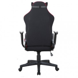 Кресло компьютерное BRABIX 'GT Racer GM-101', подушка, ткань, черное/красное