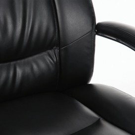 Кресло офисное BRABIX PREMIUM 'Direct EX-580', хром, рециклированная кожа, черное