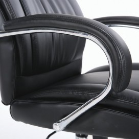 Кресло офисное BRABIX PREMIUM 'Advance EX-575', хром, экокожа, черное