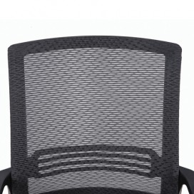 Кресло BRABIX 'Daily MG-317', с подлокотниками, хром, черное