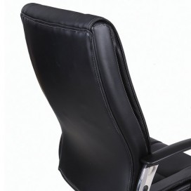 Кресло офисное BRABIX 'Forward EX-570', хром, экокожа, черное